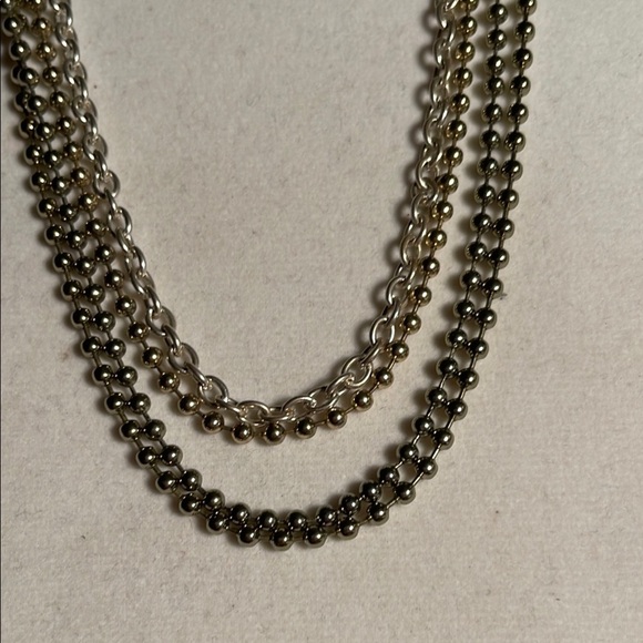 Gold Layered Necklace with Intricate Beads - Picture 2 of 4